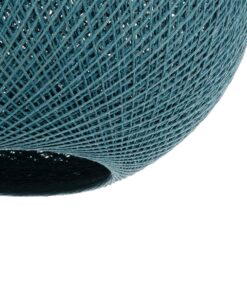 GLOBOSTAR® SOLEI 205-0010 Boho Κρεμαστό Φωτιστικό Οροφής με Ντουί 1 x E27 AC 220-240V IP20 – Τιρκουάζ – M40 x Π40 x Υ36cm