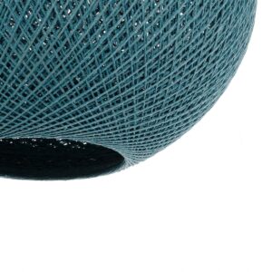 GLOBOSTAR® SOLEI 205-0010 Boho Κρεμαστό Φωτιστικό Οροφής με Ντουί 1 x E27 AC 220-240V IP20 – Τιρκουάζ – M40 x Π40 x Υ36cm