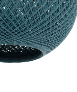 GLOBOSTAR® SOLEI 205-0011 Boho Κρεμαστό Φωτιστικό Οροφής με Ντουί 1 x E27 AC 220-240V IP20 – Τιρκουάζ – M30 x Π30 x Υ26cm