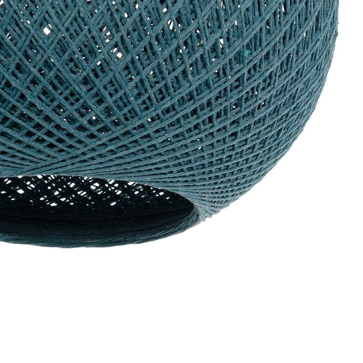 GLOBOSTAR® SOLEI 205-0011 Boho Κρεμαστό Φωτιστικό Οροφής με Ντουί 1 x E27 AC 220-240V IP20 – Τιρκουάζ – M30 x Π30 x Υ26cm