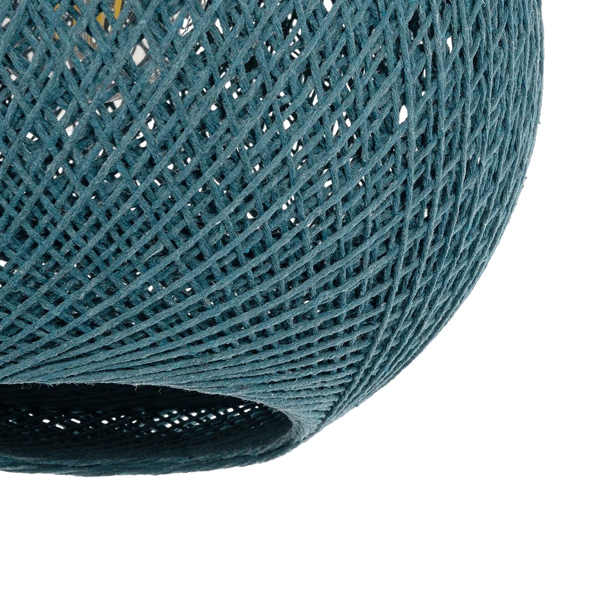 GLOBOSTAR® SOLEI 205-0012 Boho Κρεμαστό Φωτιστικό Οροφής με Ντουί 1 x E27 AC 220-240V IP20 – Τιρκουάζ – M20 x Π20 x Υ25cm