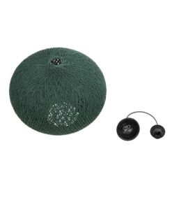 GLOBOSTAR® SOLEI 205-0013 Boho Κρεμαστό Φωτιστικό Οροφής με Ντουί 1 x E27 AC 220-240V IP20 – Πράσινο – M40 x Π40 x Υ36cm
