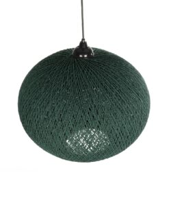 GLOBOSTAR® SOLEI 205-0013 Boho Κρεμαστό Φωτιστικό Οροφής με Ντουί 1 x E27 AC 220-240V IP20 – Πράσινο – M40 x Π40 x Υ36cm