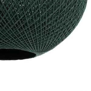 GLOBOSTAR® SOLEI 205-0013 Boho Κρεμαστό Φωτιστικό Οροφής με Ντουί 1 x E27 AC 220-240V IP20 – Πράσινο – M40 x Π40 x Υ36cm