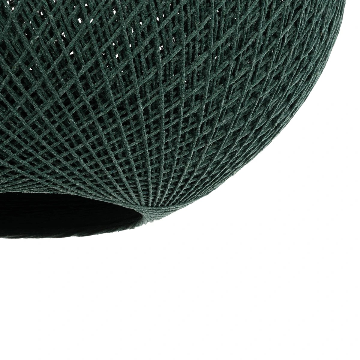 GLOBOSTAR® SOLEI 205-0013 Boho Κρεμαστό Φωτιστικό Οροφής με Ντουί 1 x E27 AC 220-240V IP20 – Πράσινο – M40 x Π40 x Υ36cm