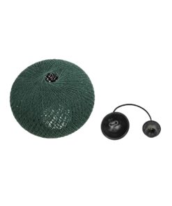 GLOBOSTAR® SOLEI 205-0014 Boho Κρεμαστό Φωτιστικό Οροφής με Ντουί 1 x E27 AC 220-240V IP20 – Πράσινο – M30 x Π30 x Υ26cm