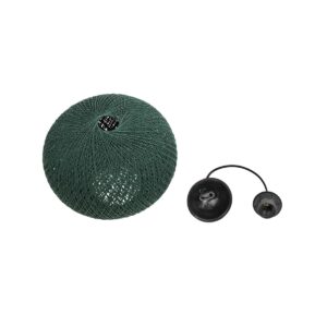 GLOBOSTAR® SOLEI 205-0014 Boho Κρεμαστό Φωτιστικό Οροφής με Ντουί 1 x E27 AC 220-240V IP20 – Πράσινο – M30 x Π30 x Υ26cm