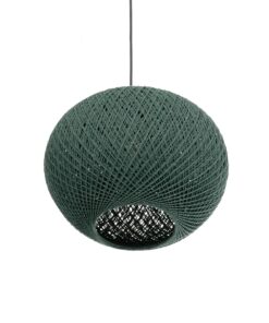 GLOBOSTAR® SOLEI 205-0014 Boho Κρεμαστό Φωτιστικό Οροφής με Ντουί 1 x E27 AC 220-240V IP20 – Πράσινο – M30 x Π30 x Υ26cm