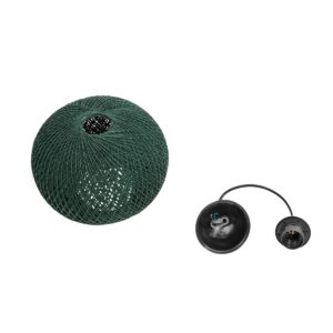 GLOBOSTAR® SOLEI 205-0015 Boho Κρεμαστό Φωτιστικό Οροφής με Ντουί 1 x E27 AC 220-240V IP20 – Πράσινο – M20 x Π20 x Υ25cm