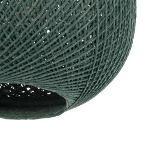 GLOBOSTAR® SOLEI 205-0015 Boho Κρεμαστό Φωτιστικό Οροφής με Ντουί 1 x E27 AC 220-240V IP20 – Πράσινο – M20 x Π20 x Υ25cm