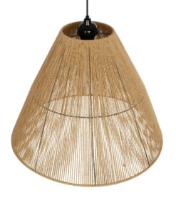 GLOBOSTAR® HUTT 205-0018 Boho Κρεμαστό Φωτιστικό Οροφής με Ντουί 1 x E27 AC 220-240V IP20 – Μπεζ – M50 x Π50 x Υ40cm