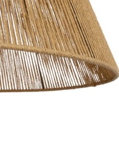 GLOBOSTAR® HUTT 205-0018 Boho Κρεμαστό Φωτιστικό Οροφής με Ντουί 1 x E27 AC 220-240V IP20 – Μπεζ – M50 x Π50 x Υ40cm