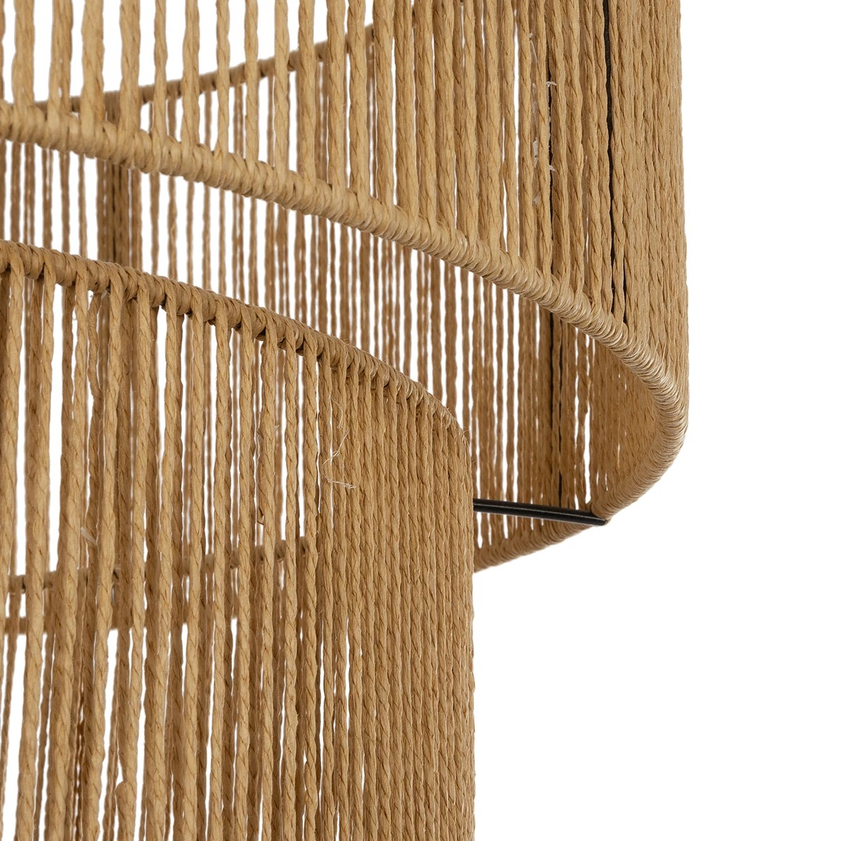 GLOBOSTAR® ROXXI 205-0020 Boho Κρεμαστό Φωτιστικό Οροφής με Ντουί 1 x E27 AC 220-240V IP20 – Μπεζ – M50 x Π50 x Υ36cm