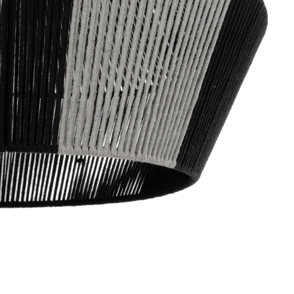 GLOBOSTAR® ANGULUS 205-0021 Boho Κρεμαστό Φωτιστικό Οροφής με Ντουί 1 x E27 AC 220-240V IP20 – Μαύρο & Γκρι – M40 x Π40 x Υ35cm