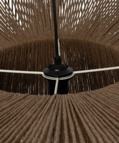 GLOBOSTAR® ZYLINDER 205-0023 Boho Κρεμαστό Φωτιστικό Οροφής με Ντουί 1 x E27 AC 220-240V IP20 – Καφέ – M80 x Π80 x Υ51cm