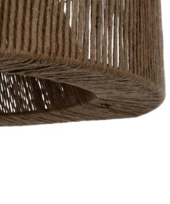 GLOBOSTAR® ZYLINDER 205-0023 Boho Κρεμαστό Φωτιστικό Οροφής με Ντουί 1 x E27 AC 220-240V IP20 – Καφέ – M80 x Π80 x Υ51cm