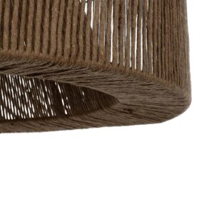 GLOBOSTAR® ZYLINDER 205-0023 Boho Κρεμαστό Φωτιστικό Οροφής με Ντουί 1 x E27 AC 220-240V IP20 – Καφέ – M80 x Π80 x Υ51cm