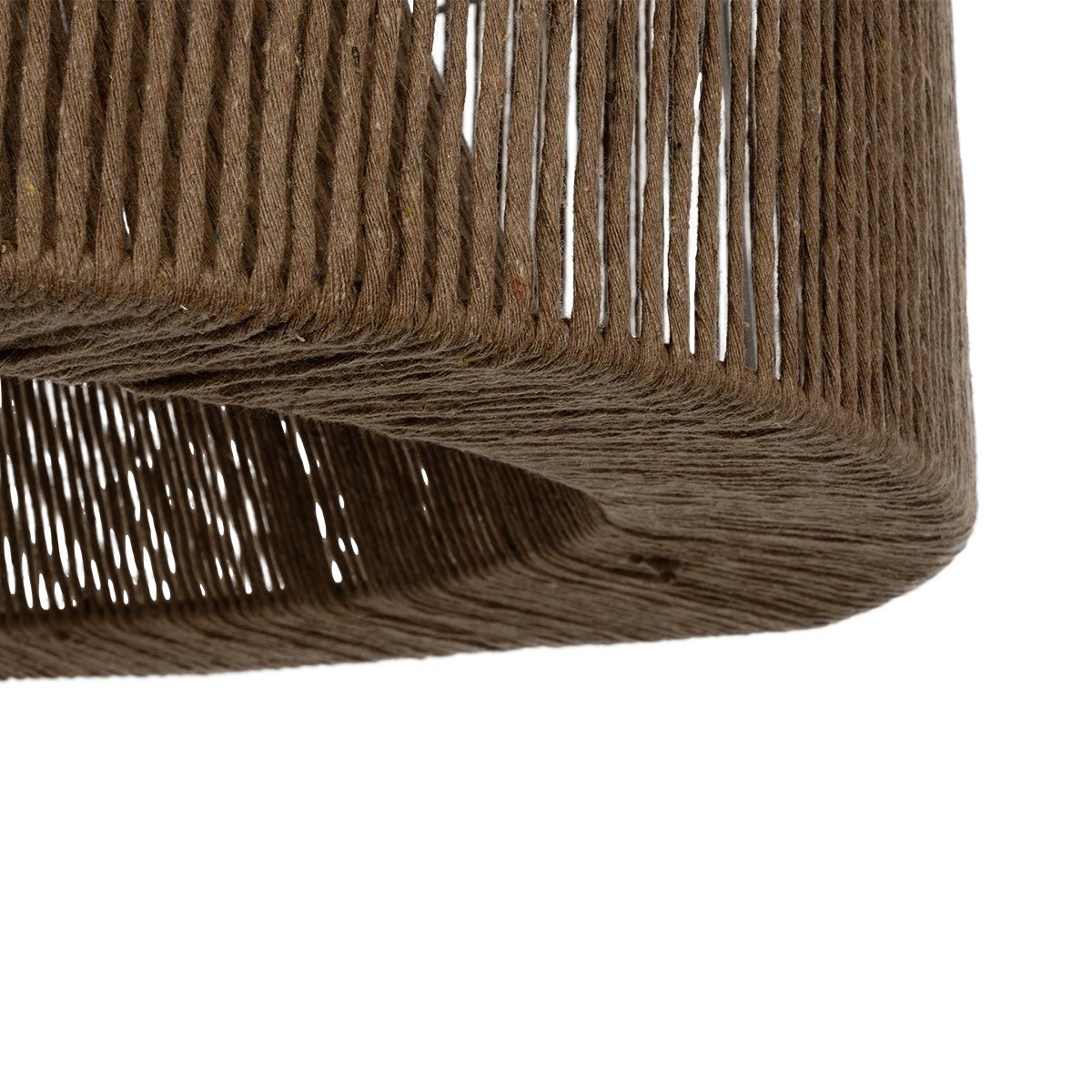 GLOBOSTAR® ZYLINDER 205-0023 Boho Κρεμαστό Φωτιστικό Οροφής με Ντουί 1 x E27 AC 220-240V IP20 – Καφέ – M80 x Π80 x Υ51cm