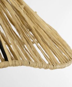 GLOBOSTAR® CHAPEAU 205-0028 Boho Κρεμαστό Φωτιστικό Οροφής με Ντουί 1 x E27 AC 220-240V IP20 – Μπεζ – M41 x Π41 x Υ17cm