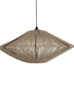 GLOBOSTAR® OVNI 205-0029 Boho Κρεμαστό Φωτιστικό Οροφής με Ντουί 1 x E27 AC 220-240V IP20 – Μπεζ – M60 x Π60 x Υ29cm