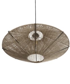 GLOBOSTAR® OVNI 205-0029 Boho Κρεμαστό Φωτιστικό Οροφής με Ντουί 1 x E27 AC 220-240V IP20 – Μπεζ – M60 x Π60 x Υ29cm