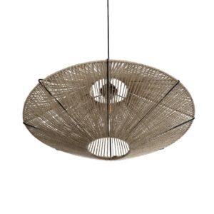 GLOBOSTAR® OVNI 205-0029 Boho Κρεμαστό Φωτιστικό Οροφής με Ντουί 1 x E27 AC 220-240V IP20 – Μπεζ – M60 x Π60 x Υ29cm