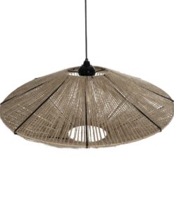 GLOBOSTAR® OVNI 205-0029 Boho Κρεμαστό Φωτιστικό Οροφής με Ντουί 1 x E27 AC 220-240V IP20 – Μπεζ – M60 x Π60 x Υ29cm