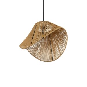 GLOBOSTAR® ECLAIR 205-0030 Boho Κρεμαστό Φωτιστικό Οροφής με Ντουί 1 x E27 AC 220-240V IP20 – Μπεζ – M41 x Π27 x Υ29cm