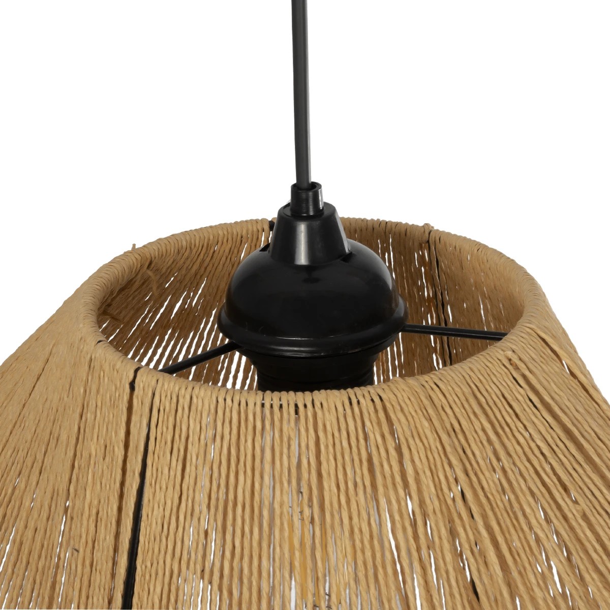 GLOBOSTAR® ECLAIR 205-0030 Boho Κρεμαστό Φωτιστικό Οροφής με Ντουί 1 x E27 AC 220-240V IP20 – Μπεζ – M41 x Π27 x Υ29cm