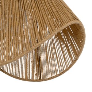 GLOBOSTAR® ELDA 205-0032 Boho Κρεμαστό Φωτιστικό Οροφής με Ντουί 1 x E27 AC 220-240V IP20 – Μπεζ – M32 x Π21 x Υ24cm