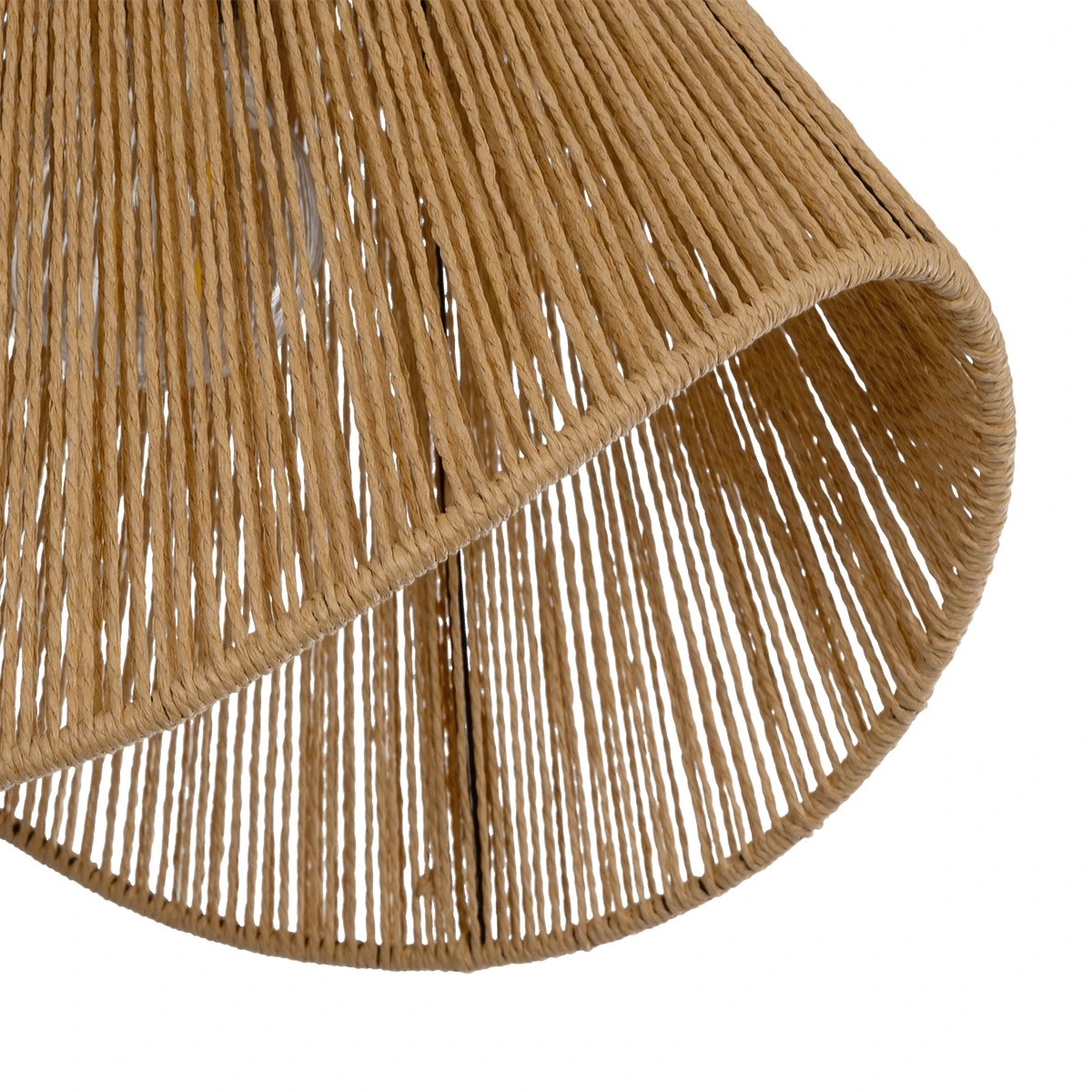 GLOBOSTAR® ELDA 205-0032 Boho Κρεμαστό Φωτιστικό Οροφής με Ντουί 1 x E27 AC 220-240V IP20 – Μπεζ – M32 x Π21 x Υ24cm