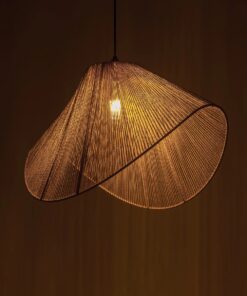 GLOBOSTAR® ELDA 205-0033 Boho Κρεμαστό Φωτιστικό Οροφής με Ντουί 1 x E27 AC 220-240V IP20 – Μπεζ – M68 x Π34 x Υ39cm