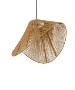 GLOBOSTAR® ELDA 205-0033 Boho Κρεμαστό Φωτιστικό Οροφής με Ντουί 1 x E27 AC 220-240V IP20 – Μπεζ – M68 x Π34 x Υ39cm