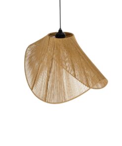 GLOBOSTAR® ELDA 205-0033 Boho Κρεμαστό Φωτιστικό Οροφής με Ντουί 1 x E27 AC 220-240V IP20 – Μπεζ – M68 x Π34 x Υ39cm