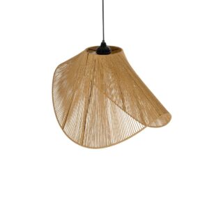 GLOBOSTAR® ELDA 205-0033 Boho Κρεμαστό Φωτιστικό Οροφής με Ντουί 1 x E27 AC 220-240V IP20 – Μπεζ – M68 x Π34 x Υ39cm