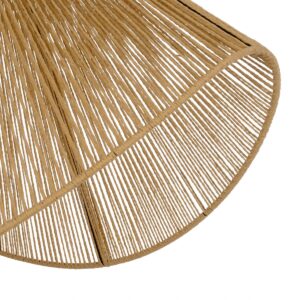 GLOBOSTAR® ELDA 205-0033 Boho Κρεμαστό Φωτιστικό Οροφής με Ντουί 1 x E27 AC 220-240V IP20 – Μπεζ – M68 x Π34 x Υ39cm