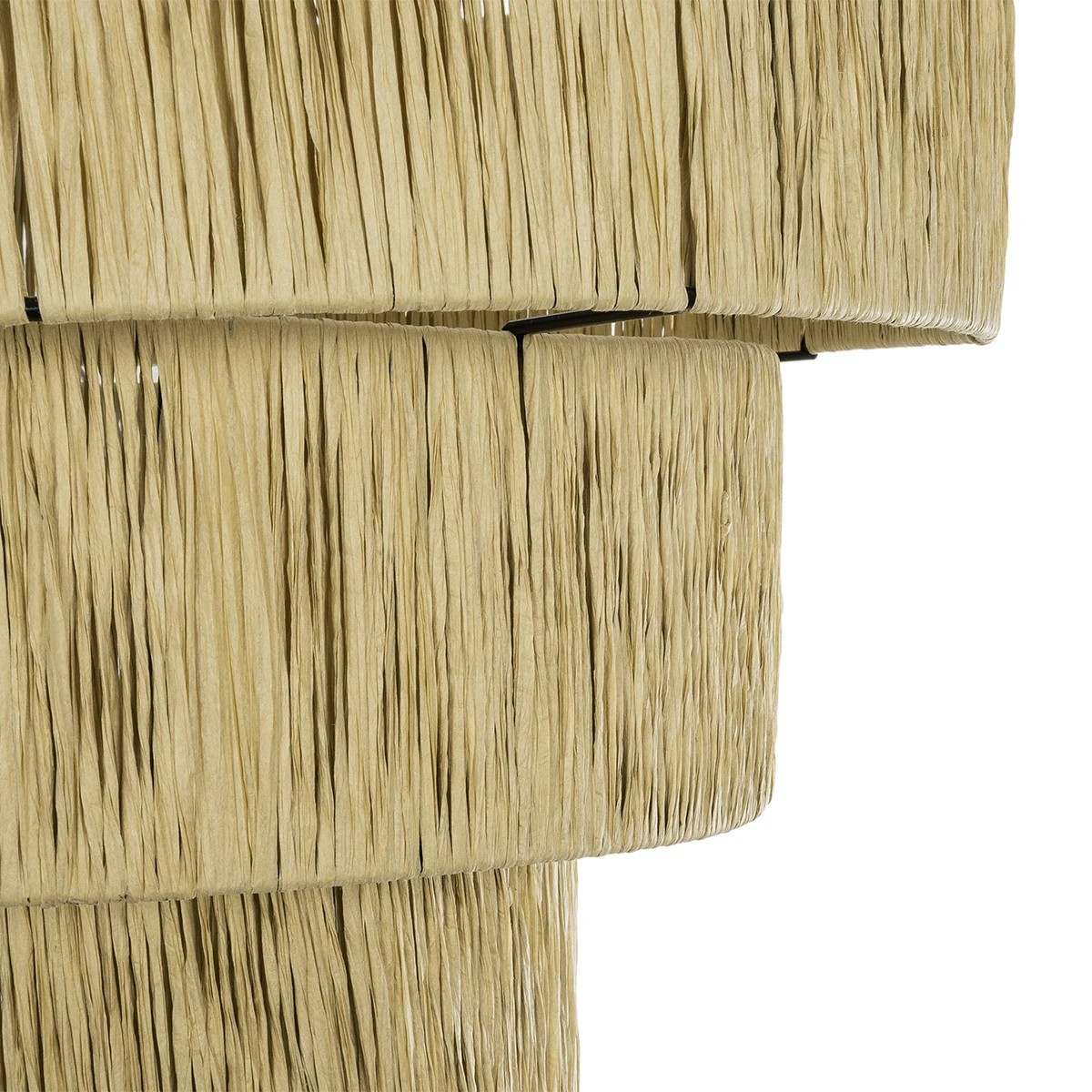 GLOBOSTAR® COROIN 205-0034 Boho Κρεμαστό Φωτιστικό Οροφής με Ντουί 1 x E27 AC 220-240V IP20 – Μπεζ – M40 x Π40 x Υ35cm