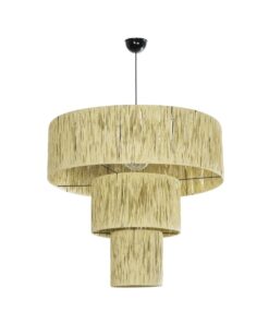 GLOBOSTAR® COROIN 205-0035 Boho Κρεμαστό Φωτιστικό Οροφής με Ντουί 1 x E27 AC 220-240V IP20 – Μπεζ – M70 x Π70 x Υ64cm