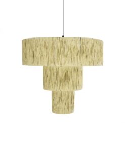 GLOBOSTAR® COROIN 205-0035 Boho Κρεμαστό Φωτιστικό Οροφής με Ντουί 1 x E27 AC 220-240V IP20 – Μπεζ – M70 x Π70 x Υ64cm