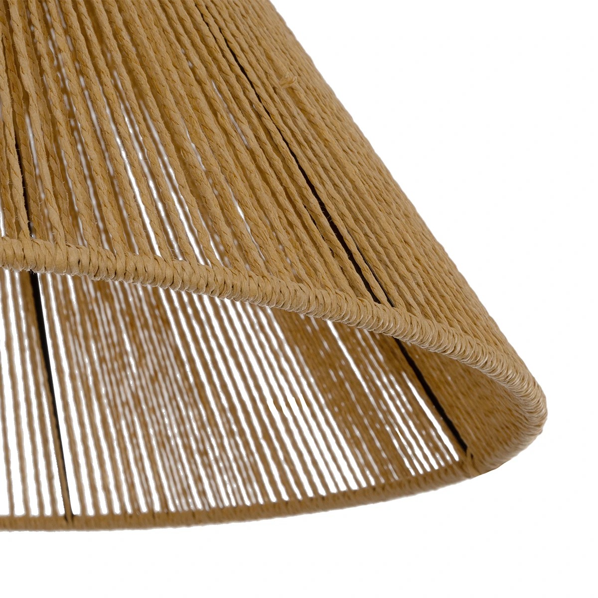 GLOBOSTAR® HATA 205-0036 Boho Κρεμαστό Φωτιστικό Οροφής με Ντουί 1 x E27 AC 220-240V IP20 – Μπεζ – M35 x Π35 x Υ21cm