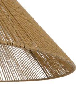 GLOBOSTAR® HATA 205-0037 Boho Κρεμαστό Φωτιστικό Οροφής με Ντουί 1 x E27 AC 220-240V IP20 – Μπεζ – M60 x Π60 x Υ27cm