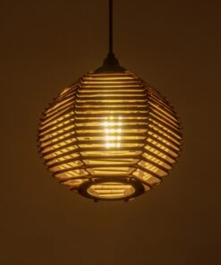 GLOBOSTAR® JUTTI 205-0041 Boho Κρεμαστό Φωτιστικό Οροφής με Ντουί 1 x E27 AC 220-240V IP20 – Μπεζ – M20 x Π20 x Υ18cm