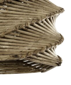 GLOBOSTAR® HUSLE 205-0044 Boho Κρεμαστό Φωτιστικό Οροφής με Ντουί 1 x E27 AC 220-240V IP20 – Μπεζ – M24 x Π24 x Υ21cm