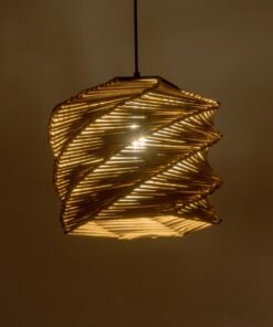 GLOBOSTAR® HUSLE 205-0045 Boho Κρεμαστό Φωτιστικό Οροφής με Ντουί 1 x E27 AC 220-240V IP20 – Μπεζ – M31 x Π31 x Υ28cm