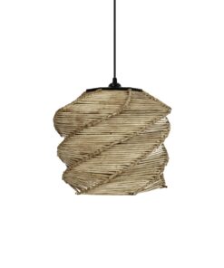 GLOBOSTAR® HUSLE 205-0045 Boho Κρεμαστό Φωτιστικό Οροφής με Ντουί 1 x E27 AC 220-240V IP20 – Μπεζ – M31 x Π31 x Υ28cm