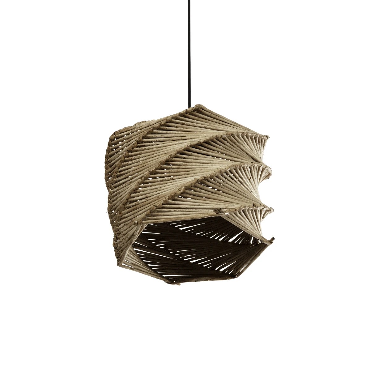 GLOBOSTAR® HUSLE 205-0045 Boho Κρεμαστό Φωτιστικό Οροφής με Ντουί 1 x E27 AC 220-240V IP20 – Μπεζ – M31 x Π31 x Υ28cm