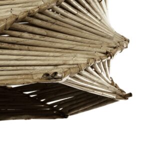 GLOBOSTAR® HUSLE 205-0045 Boho Κρεμαστό Φωτιστικό Οροφής με Ντουί 1 x E27 AC 220-240V IP20 – Μπεζ – M31 x Π31 x Υ28cm