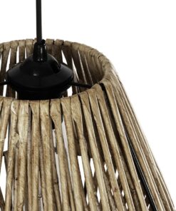 GLOBOSTAR® CASTILLO 205-0046 Boho Κρεμαστό Φωτιστικό Οροφής με Ντουί 1 x E27 AC 220-240V IP20 – Μπεζ – M26 x Π26 x Υ36cm