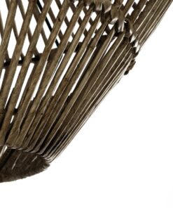 GLOBOSTAR® KEGEL 205-0048 Boho Κρεμαστό Φωτιστικό Οροφής με Ντουί 1 x E27 AC 220-240V IP20 – Μπεζ – M46 x Π46 x Υ35cm