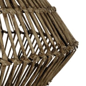 GLOBOSTAR® KEGEL 205-0048 Boho Κρεμαστό Φωτιστικό Οροφής με Ντουί 1 x E27 AC 220-240V IP20 – Μπεζ – M46 x Π46 x Υ35cm